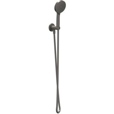 IVY Glijstangset met Handdouche Verstelbaar 3 Standen - Doucheslang 150 cm - Geborsteld Metal Black PVD IVY Glijstangset met Handdouche Verstelbaar 3 Standen - Doucheslang 150 cm - Geborsteld Metal Black PVD