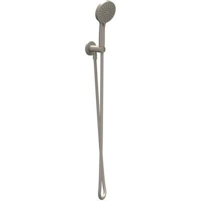 IVY Glijstangset met Handdouche Verstelbaar 3 Standen - Doucheslang 150 cm - Geborsteld Nickel PVD IVY Glijstangset met Handdouche Verstelbaar 3 Standen - Doucheslang 150 cm - Geborsteld Nickel PVD