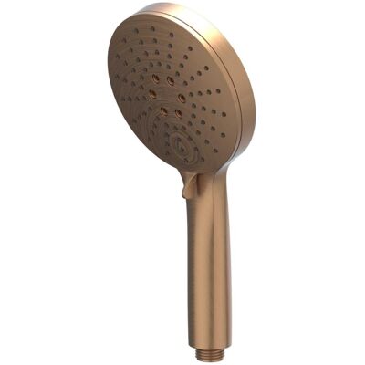 IVY Handdouche Verstelbaar 3 Standen met Antikalk Nozzels - ABS Kunststof - Geborsteld Mat Koper PVD IVY Handdouche Verstelbaar 3 Standen met Antikalk Nozzels - ABS Kunststof - Geborsteld Mat Koper PVD