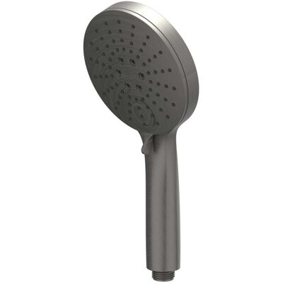 IVY Handdouche Verstelbaar 3 Standen met Antikalk Nozzels - ABS Kunststof - Geborsteld Metal Black PVD IVY Handdouche Verstelbaar 3 Standen met Antikalk Nozzels - ABS Kunststof - Geborsteld Metal Black PVD