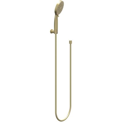 IVY Handdoucheset - 3-Standen Handdouche - Verstelbare Wandsteun - Doucheslang 120 cm - Geborsteld Mat Goud PVD IVY Handdoucheset - 3-Standen Handdouche - Verstelbare Wandsteun - Doucheslang 120 cm - Geborsteld Mat Goud PVD