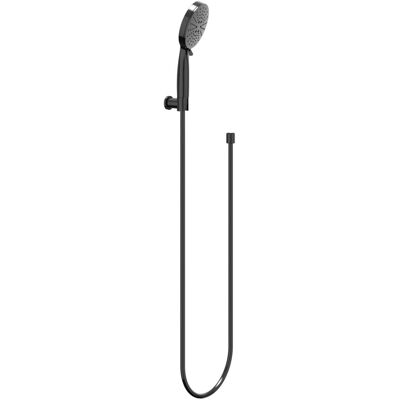 IVY Handdoucheset - 3-Standen Handdouche - Verstelbare Wandsteun - Doucheslang 120 cm - Zwart Chroom PVD IVY Handdoucheset - 3-Standen Handdouche - Verstelbare Wandsteun - Doucheslang 120 cm - Zwart Chroom PVD