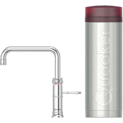 Quooker Classic Fusion Square Keukenkraan Set - Kokend Warm- en Koud Water - RVS - Inclusief PRO3 Reservoir Quooker Classic Fusion Square Keukenkraan Set - Kokend Warm- en Koud Water - RVS - Inclusief PRO3 Reservoir