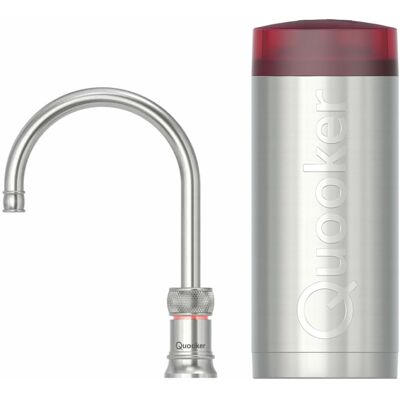 Quooker Classic Nordic Round Kokendwaterkraan Single Tap Set - Kokend Water - RVS - Inclusief COMBI+ Reservoir Quooker Classic Nordic Round Kokendwaterkraan Single Tap Set - Kokend Water - RVS - Inclusief COMBI+ Reservoir