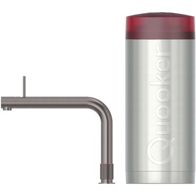 Quooker Front Keukenkraan Set - Kokend Warm- en Koud Water - Gunmetal - Inclusief COMBI Reservoir Quooker Front Keukenkraan Set - Kokend Warm- en Koud Water - Gunmetal - Inclusief COMBI Reservoir