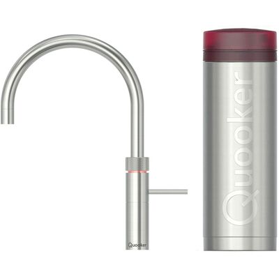 Quooker Fusion Round Keukenkraan Set - Kokend Warm- en Koud Water - RVS - Inclusief PRO3 Reservoir Quooker Fusion Round Keukenkraan Set - Kokend Warm- en Koud Water - RVS - Inclusief PRO3 Reservoir