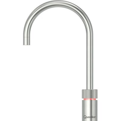 Quooker Nordic Round Kokendwaterkraan Single Tap - Kindveilige Dubbeldruk - RVS Quooker Nordic Round Kokendwaterkraan Single Tap - Kindveilige Dubbeldruk - RVS