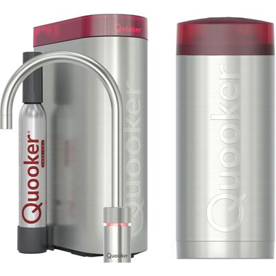 Quooker Nordic Round Kokendwaterkraan Single Tap Set - Kokend Water - Chroom - Inclusief COMBI+ Reservoir & CUBE - Direct Gekoeld Bruisend Water Quooker Nordic Round Kokendwaterkraan Single Tap Set - Kokend Water - Chroom - Inclusief COMBI+ Reservoir & CUBE - Direct Gekoeld Bruisend Water