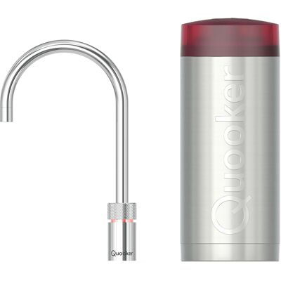 Quooker Nordic Round Kokendwaterkraan Single Tap Set - Kokend Water - Chroom - Inclusief COMBI Reservoir Quooker Nordic Round Kokendwaterkraan Single Tap Set - Kokend Water - Chroom - Inclusief COMBI Reservoir