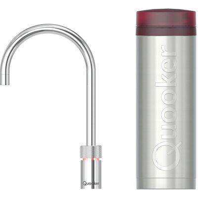 Quooker Nordic Round Kokendwaterkraan Single Tap Set - Kokend Water - Chroom - Inclusief PRO3 Reservoir Quooker Nordic Round Kokendwaterkraan Single Tap Set - Kokend Water - Chroom - Inclusief PRO3 Reservoir