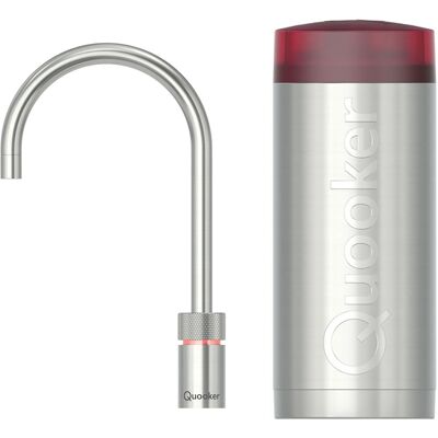 Quooker Nordic Round Kokendwaterkraan Single Tap Set - Kokend Water - RVS - Inclusief COMBI+ Reservoir Quooker Nordic Round Kokendwaterkraan Single Tap Set - Kokend Water - RVS - Inclusief COMBI+ Reservoir