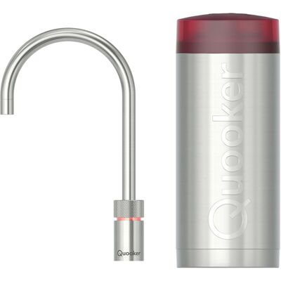 Quooker Nordic Round Kokendwaterkraan Single Tap Set - Kokend Water - RVS - Inclusief COMBI Reservoir Quooker Nordic Round Kokendwaterkraan Single Tap Set - Kokend Water - RVS - Inclusief COMBI Reservoir