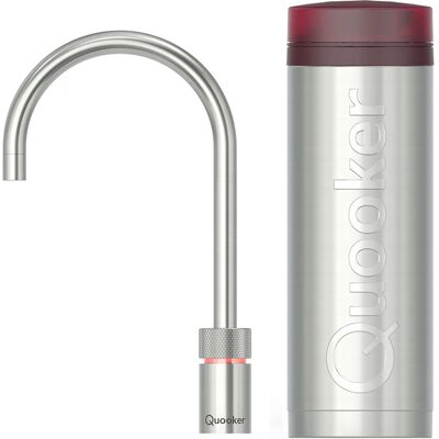 Quooker Nordic Round Kokendwaterkraan Single Tap Set - Kokend Water - RVS - Inclusief PRO3 Reservoir Quooker Nordic Round Kokendwaterkraan Single Tap Set - Kokend Water - RVS - Inclusief PRO3 Reservoir