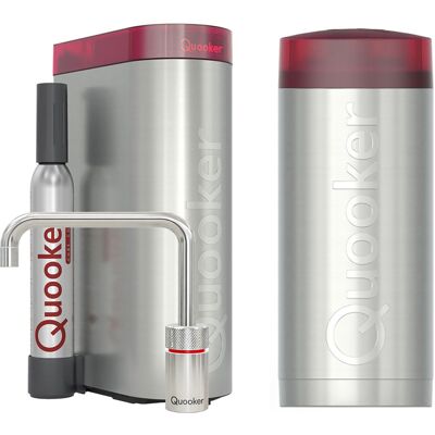 Quooker Nordic Square Kokendwaterkraan Single Tap Set - Kokend Water - Chroom - Inclusief COMBI Reservoir & CUBE - Direct Gekoeld Bruisend Water Quooker Nordic Square Kokendwaterkraan Single Tap Set - Kokend Water - Chroom - Inclusief COMBI Reservoir & CUBE - Direct Gekoeld Bruisend Water