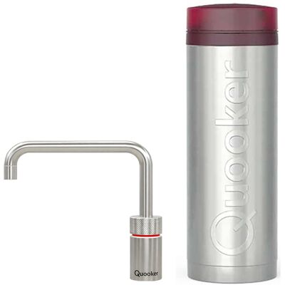 Quooker Nordic Square Kokendwaterkraan Single Tap Set - Kokend Water - RVS - Inclusief PRO3 Reservoir Quooker Nordic Square Kokendwaterkraan Single Tap Set - Kokend Water - RVS - Inclusief PRO3 Reservoir