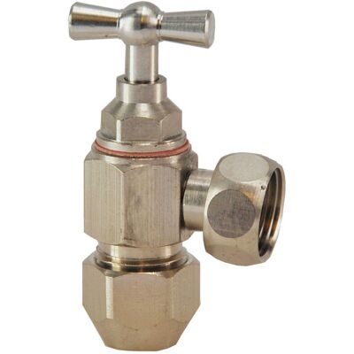 Riko Hoekstopkraan 3210 - 3/8"x10mm - Chroom Riko Hoekstopkraan 3210 - 3/8"x10mm - Chroom