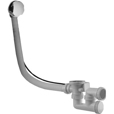 Riko Rezo Verlengde Badafvoer met Overloop - 70mm Chroom Riko Rezo Verlengde Badafvoer met Overloop - 70mm Chroom