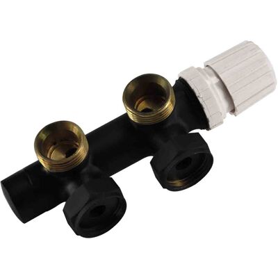 Riko Thermostatisch 3/4 Onderblok Haaks-Rechts - Mat Zwart Riko Thermostatisch 3/4 Onderblok Haaks-Rechts - Mat Zwart