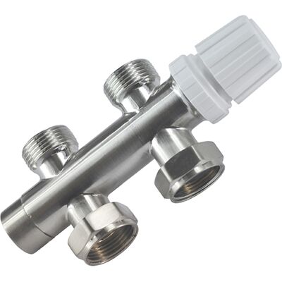 Riko Thermostatisch 3/4 Onderblok Recht - Geborsteld Staal Riko Thermostatisch 3/4 Onderblok Recht - Geborsteld Staal