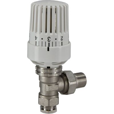 Riko Thermostatische Radiatorventiel - 1/2"x15mm - Haaks Riko Thermostatische Radiatorventiel - 1/2"x15mm - Haaks