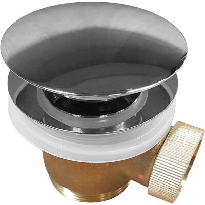 Wiesbaden Caral Clickwaste Afvoerplug - Vrijstaand Bad - 1 1/2" - Chroom Wiesbaden Caral Clickwaste Afvoerplug - Vrijstaand Bad - 1 1/2" - Chroom