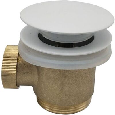 Wiesbaden Caral Clickwaste Afvoerplug - Vrijstaand Bad - 1 1/2" - Mat Wit Wiesbaden Caral Clickwaste Afvoerplug - Vrijstaand Bad - 1 1/2" - Mat Wit