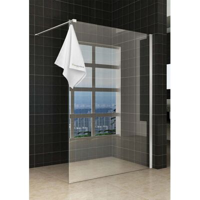 Wiesbaden Sita Inloopdouche met Handdoekhouder - 140x200cm - 8mm Veiligheidsglas - Helder Glas - Chroom - Nano Coating Antikalk Wiesbaden Sita Inloopdouche met Handdoekhouder - 140x200cm - 8mm Veiligheidsglas - Helder Glas - Chroom - Nano Coating Antikalk