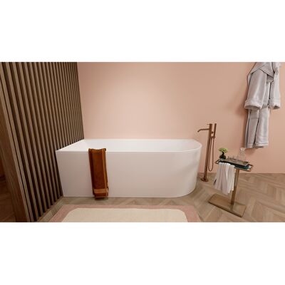 Wiesbaden Zenn Hoekbad Links - 180x80cm - Acryl - Mat Wit met Waste Mat Wit Wiesbaden Zenn Hoekbad Links - 180x80cm - Acryl - Mat Wit met Waste Mat Wit