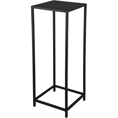 BES LED Bijzettafel - Livion Koni XL - Vierkant - 31x31x80cm - Zwart - Metaal BES LED Bijzettafel - Livion Koni XL - Vierkant - 31x31x80cm - Zwart - Metaal
