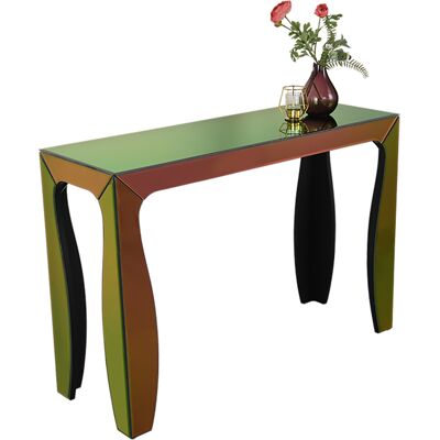 BES LED Bijzettafel - Livion Spicy - Console Tafel - 110x38cm - Veelkleurig - Kunststof BES LED Bijzettafel - Livion Spicy - Console Tafel - 110x38cm - Veelkleurig - Kunststof