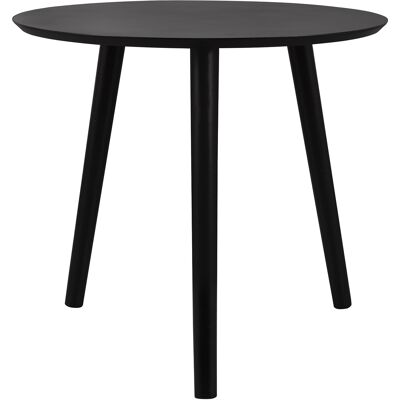 BES LED Bijzettafel - Livion Wilma - Rond - 50cm - Zwart - MDF BES LED Bijzettafel - Livion Wilma - Rond - 50cm - Zwart - MDF