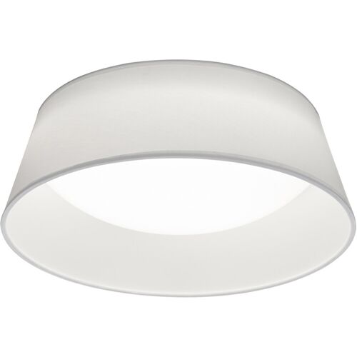 BES LED LED Plafondlamp - Plafondverlichting - Trion Pinton - 14W - Warm Wit 3000K - Rond - Mat Wit - Textiel