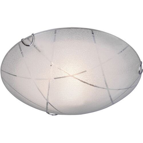 BES LED LED Plafondlamp - Plafondverlichting - Trion Sandra - E27 Fitting - 1-lichts - Rond - Mat Wit - Glas