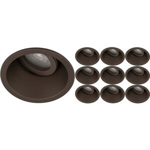 BES LED Inbouwspot 10 Pack - Sigmi Verno Pro - Rond - Brons - Kantelbaar - Zaagmaat 80mm Diameter 95mm - Incl. GU10 Fitting BES LED Inbouwspot 10 Pack - Sigmi Verno Pro - Rond - Brons - Kantelbaar - Zaagmaat 80mm Diameter 95mm - Incl. GU10 Fitting