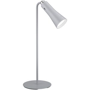 BES LED LED Bureaulamp - Trion Moxi - 2W - Warm Wit 3000K - Oplaadbaar - Rond - Mat Grijs - Aluminium BES LED LED Bureaulamp - Trion Moxi - 2W - Warm Wit 3000K - Oplaadbaar - Rond - Mat Grijs - Aluminium