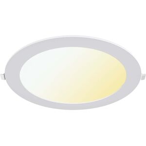 BES LED LED Downlight Inbouwspot - Brinton Thin - 18W 1760lm 120° Bundelhoek - Aanpasbare Lichtkleur 3000K-4000K-6500K - IP40 - Rond - Wit - Ø229mm Buitenmaat - Ø205mm Zaagmaat BES LED LED Downlight Inbouwspot - Brinton Thin - 18W 1760lm 120° Bundelhoek - Aanpasbare Lichtkleur 3000K-4000K-6500K - IP40 - Rond - Wit - Ø229mm Buitenmaat - Ø205mm Zaagmaat