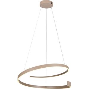 LED Hanglamp - Cinque Cinardi -1 Lichtpunt van 50 Watt - Dimbaar - Aanpasbare Lichtkleur - Taupe - Metaal LED Hanglamp - Cinque Cinardi -1 Lichtpunt van 50 Watt - Dimbaar - Aanpasbare Lichtkleur - Taupe - Metaal