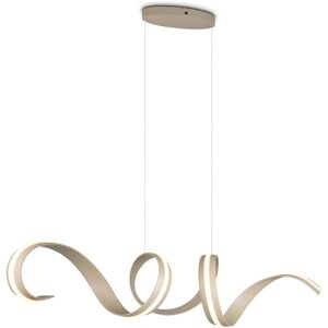 LED Hanglamp - Cinque Cisenna - 1 Lichtpunt van 80 Watt - Dimbaar - Aanpasbare Lichtkleur - Hoogte Aanpasbaar - 150cm - Warm Beige - Metaal LED Hanglamp - Cinque Cisenna - 1 Lichtpunt van 80 Watt - Dimbaar - Aanpasbare Lichtkleur - Hoogte Aanpasbaar - 150cm - Warm Beige - Metaal