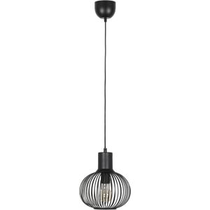 BES LED LED Hanglamp - Hangverlichting - Trion Alia - E27 Fitting - 1-lichts - Rond - Mat Zwart - Metaal BES LED LED Hanglamp - Hangverlichting - Trion Alia - E27 Fitting - 1-lichts - Rond - Mat Zwart - Metaal