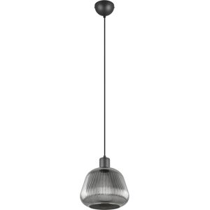 BES LED LED Hanglamp - Hangverlichting - Trion Arif - E27 Fitting - 1-lichts - Rond - Mat Zwart - Metaal BES LED LED Hanglamp - Hangverlichting - Trion Arif - E27 Fitting - 1-lichts - Rond - Mat Zwart - Metaal