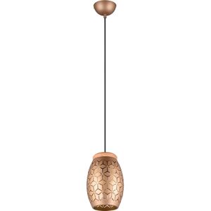 BES LED LED Hanglamp - Hangverlichting - Trion Dabi - E27 Fitting - Rond - Coffee - Metaal BES LED LED Hanglamp - Hangverlichting - Trion Dabi - E27 Fitting - Rond - Coffee - Metaal