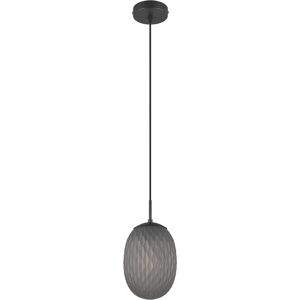 BES LED LED Hanglamp - Hangverlichting - Trion Feget - E27 Fitting - 1-lichts - Rond - Mat Zwart - Metaal BES LED LED Hanglamp - Hangverlichting - Trion Feget - E27 Fitting - 1-lichts - Rond - Mat Zwart - Metaal