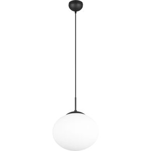 BES LED LED Hanglamp - Hangverlichting - Trion Ferdi - E27 Fitting - 1-lichts - Rond - Mat Zwart - Metaal BES LED LED Hanglamp - Hangverlichting - Trion Ferdi - E27 Fitting - 1-lichts - Rond - Mat Zwart - Metaal