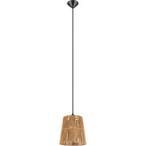 BES LED LED Hanglamp - Hangverlichting - Trion Holz - E27 Fitting - 1-lichts - Rond - Bruin - Papier BES LED LED Hanglamp - Hangverlichting - Trion Holz - E27 Fitting - 1-lichts - Rond - Bruin - Papier