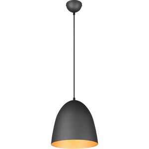 BES LED LED Hanglamp - Hangverlichting - Trion Lopez - E27 Fitting - 1-lichts - Rond - Mat Zwart/Goud - Aluminium BES LED LED Hanglamp - Hangverlichting - Trion Lopez - E27 Fitting - 1-lichts - Rond - Mat Zwart/Goud - Aluminium