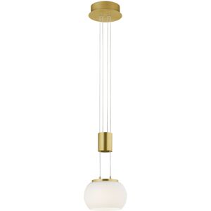 BES LED LED Hanglamp - Hangverlichting - Trion Maliba - 8W - 1-lichts - Warm Wit 3000K - Dimbaar - Rond - Mat Goud - Aluminium BES LED LED Hanglamp - Hangverlichting - Trion Maliba - 8W - 1-lichts - Warm Wit 3000K - Dimbaar - Rond - Mat Goud - Aluminium