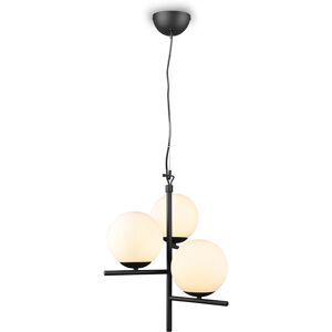 BES LED LED Hanglamp - Hangverlichting - Trion Pora - E14 Fitting - Rond - Mat Zwart - Aluminium BES LED LED Hanglamp - Hangverlichting - Trion Pora - E14 Fitting - Rond - Mat Zwart - Aluminium