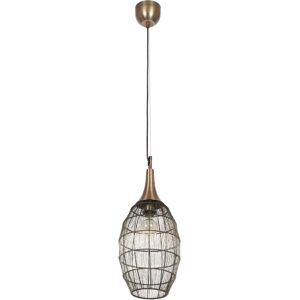 BES LED LED Hanglamp - Hangverlichting - Trion Sorana - E27 Fitting - 1-lichts - Rond - Oud Brons - Metaal BES LED LED Hanglamp - Hangverlichting - Trion Sorana - E27 Fitting - 1-lichts - Rond - Oud Brons - Metaal
