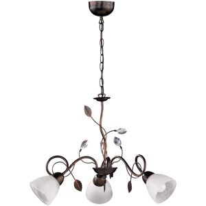 BES LED LED Hanglamp - Hangverlichting - Trion Trada - E14 Fitting - 3-lichts - Rond - Antiek Roestkleur - Aluminium BES LED LED Hanglamp - Hangverlichting - Trion Trada - E14 Fitting - 3-lichts - Rond - Antiek Roestkleur - Aluminium