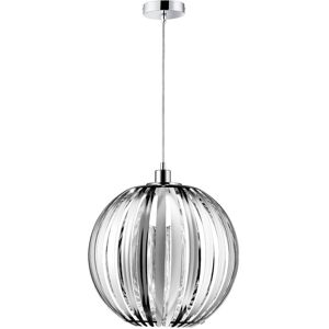 BES LED LED Hanglamp - Hangverlichting - Trion Zuka - E27 Fitting - Rond - Glans Chroom - Acryl BES LED LED Hanglamp - Hangverlichting - Trion Zuka - E27 Fitting - Rond - Glans Chroom - Acryl
